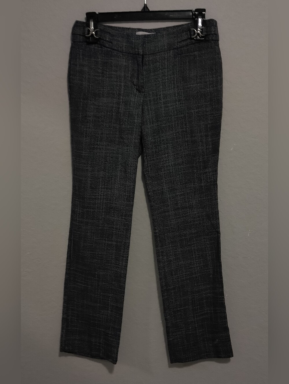New York & Company Gray Textured Dress Pants